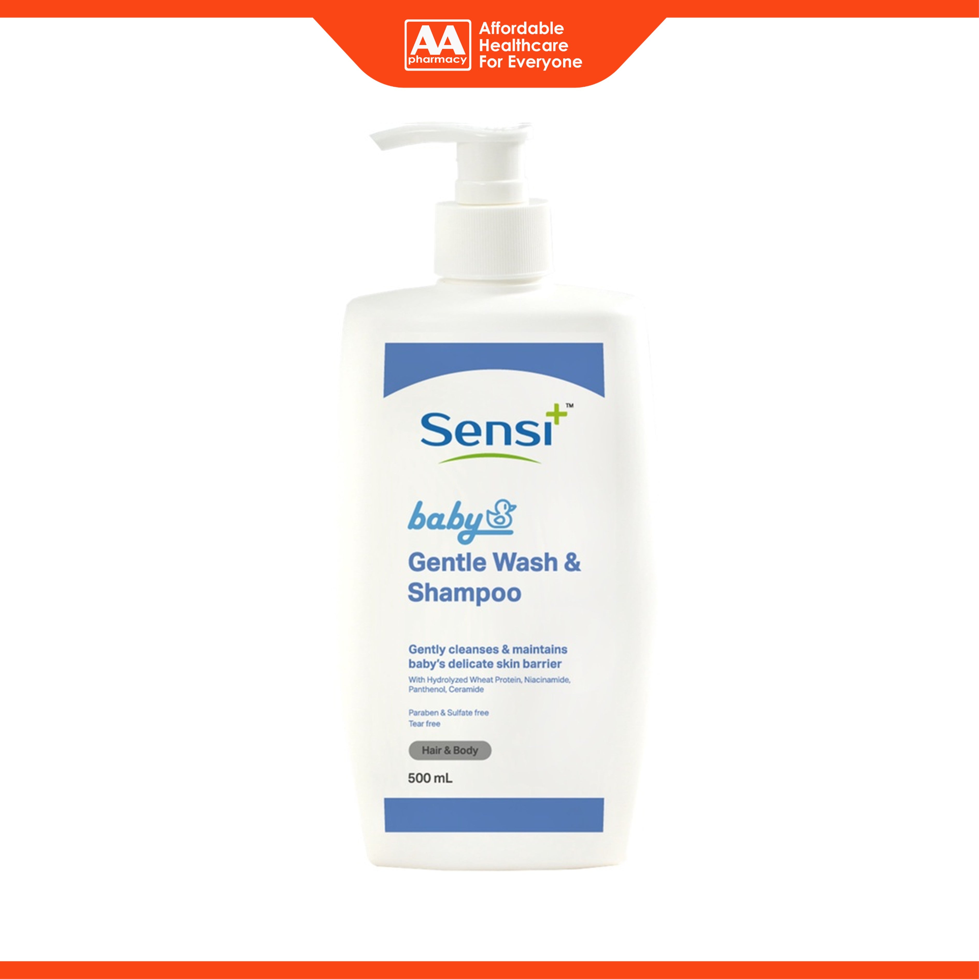 Sensi+ Baby Gentle Wash and Shampoo (500ml)