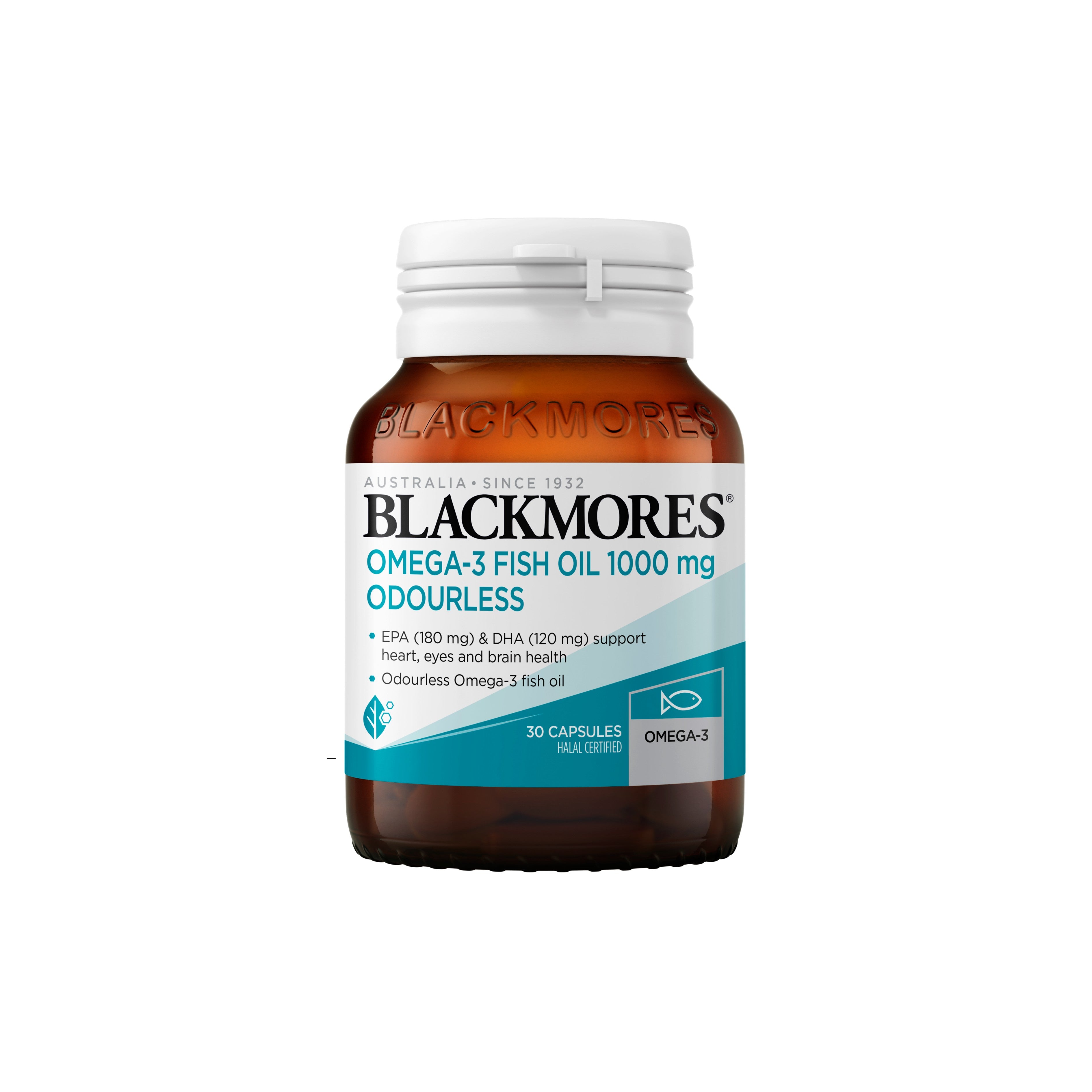Blackmores Omega-3 Fish Oil 1000mg Odourless Capsule 30's