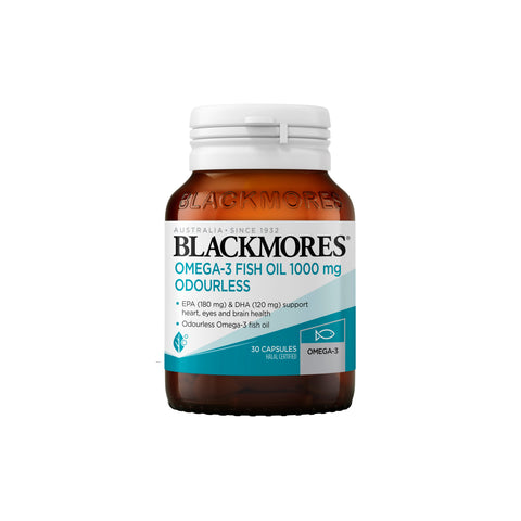 Blackmores Omega-3 Fish Oil 1000mg Odourless Capsule 30's