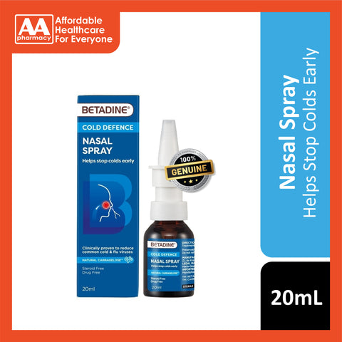 Betadine Cold Defence Nasal Spray 20mL [New Packaging]