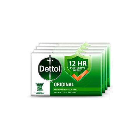 Dettol (Original) Antibacterial Bar Soap 100gx4's [Value Pack]
