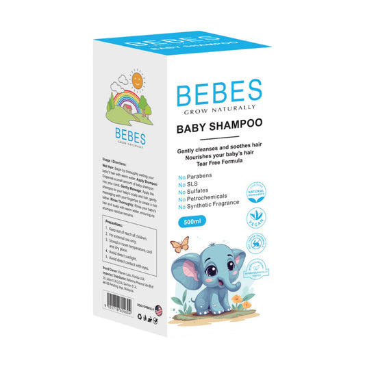 Bebes Baby Shampoo 500mL (Tear Free Formula)