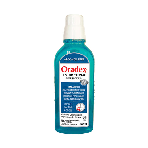 Oradex Antibacterial Mouthwash (Alcohol Free) 400mL