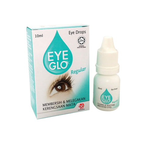 Eye Glo Regular Eye Drops 10mL (Cleans and Soothes Irritated Eyes)