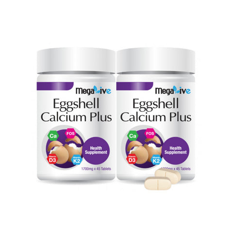 MegaLive Eggshell Calcium Plus Tablet 2x45's