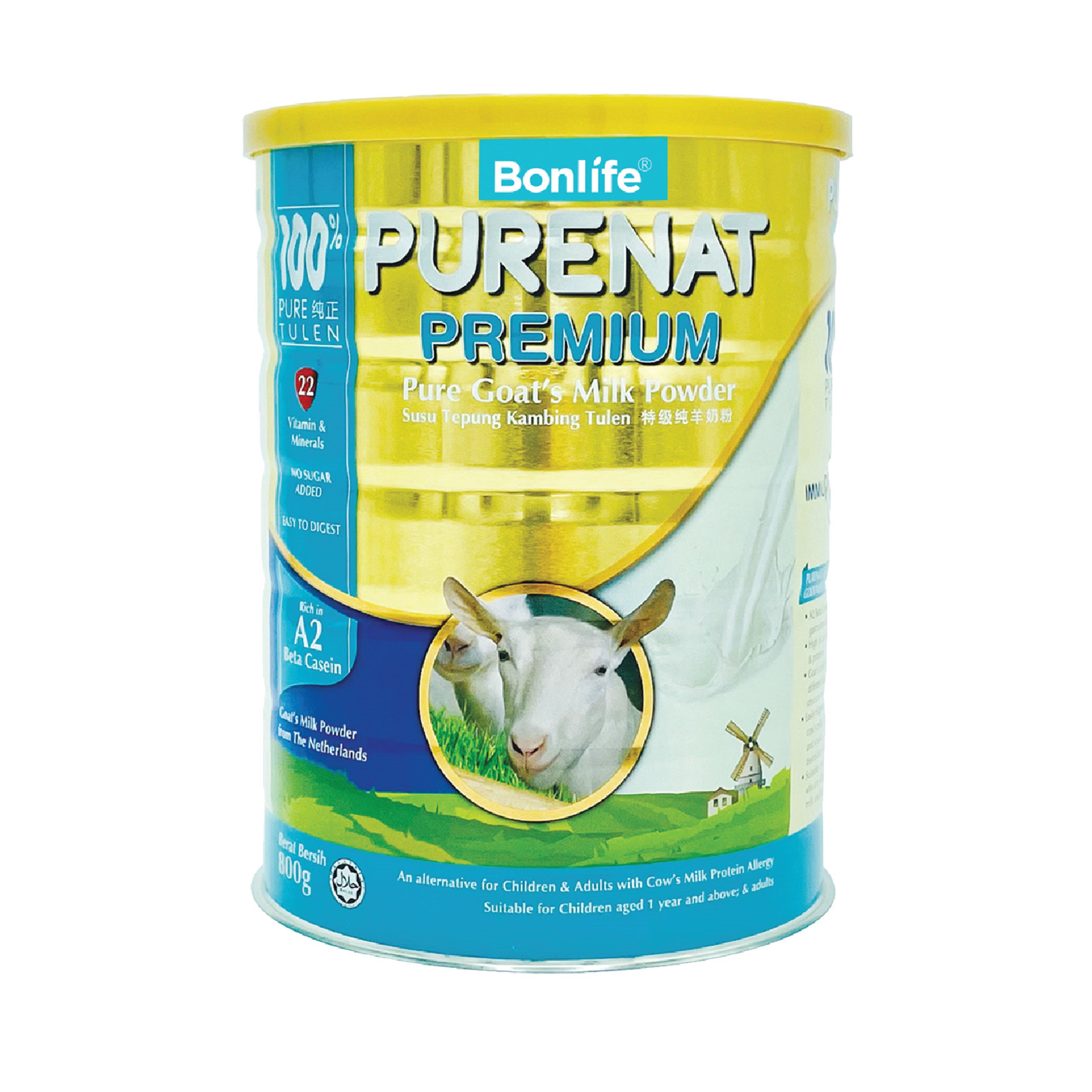Bonlife Purenat Premium Pure Goat's Milk Powder 800g
