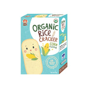 Apple Monkey Organic Rice Cracker - Corn Flavour (10 x 3g)
