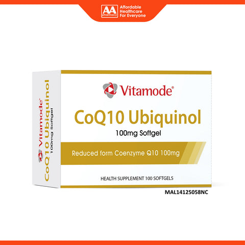 Vitamode CoQ10 Ubiquinol 100mg Softgel 10x10's