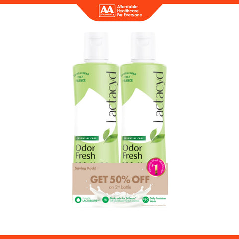 Lactacyd Odor Fresh Daily Feminine Wash 250mLx2's