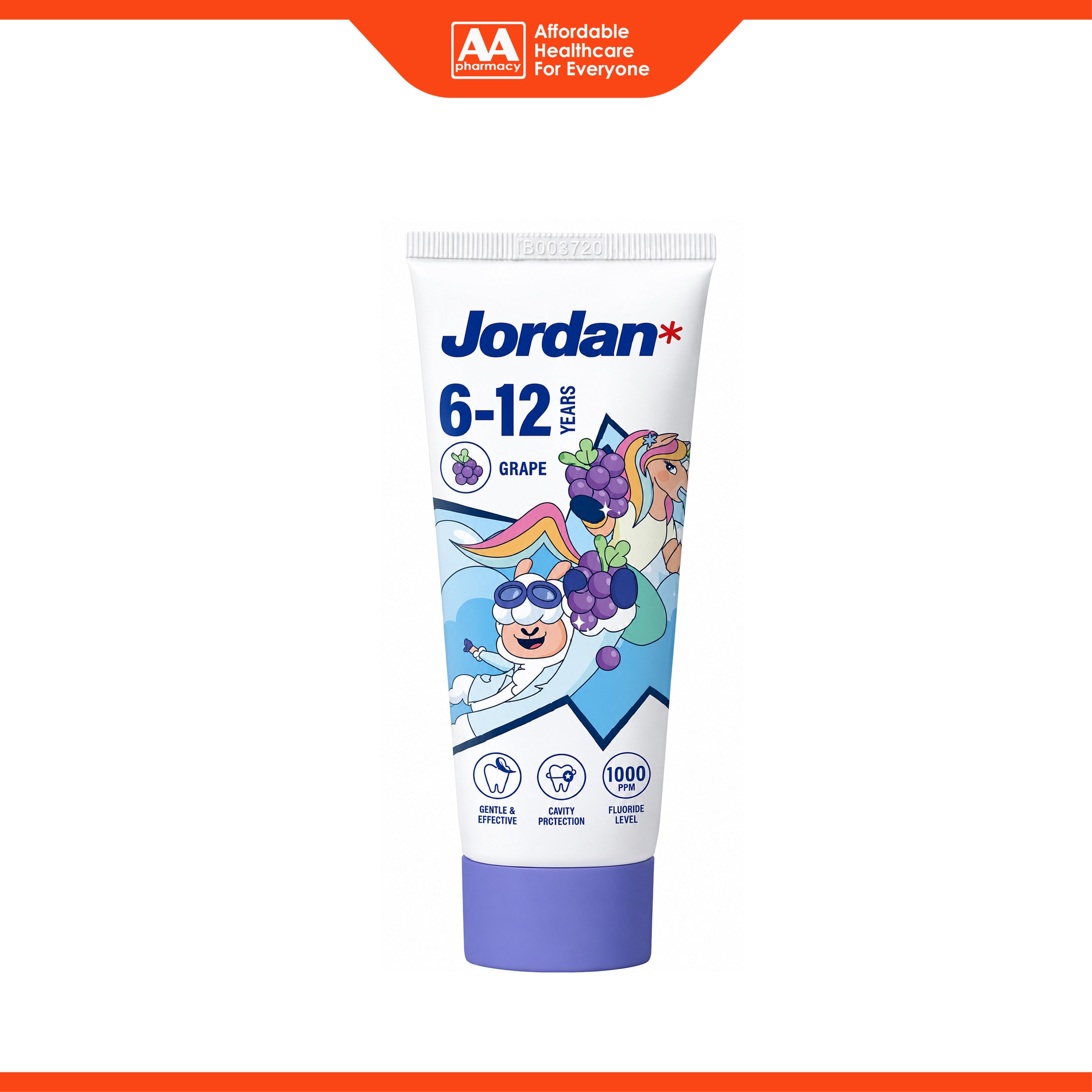 Jordan Toothpaste Step 2 (6 - 12 Years) 75g - Grape