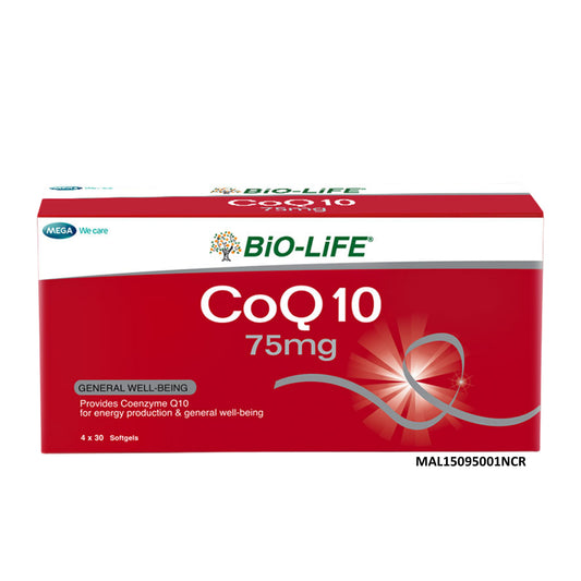 Bio-Life CoQ10 75mg Softgel Capsule 4x30's