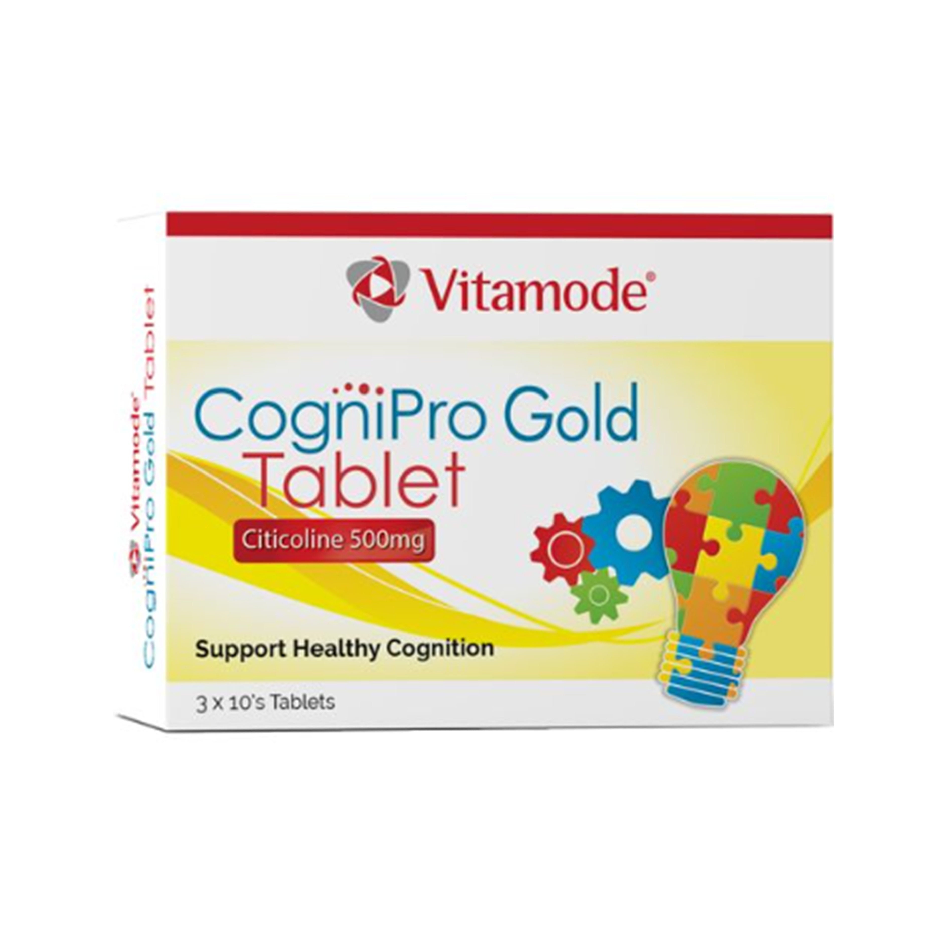 Vitamode CogniPro Gold (Citicoline 500mg) Tablet 3x10's
