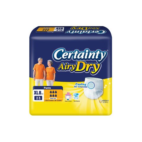 Certainty AiryDry Adult Pants Size XL 8's (110cm / 39 inches and above)
