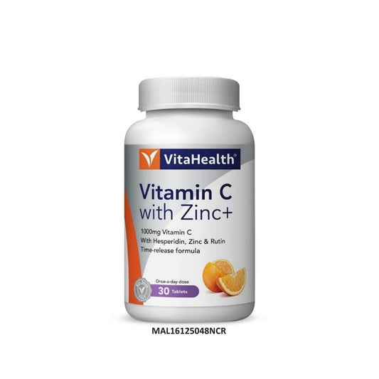 VitaHealth Vitamin C 1000mg With Zinc+ Tablets 30's