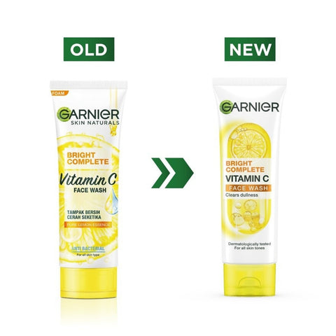 Garnier Bright Complete Vitamin C Face Wash 100mL