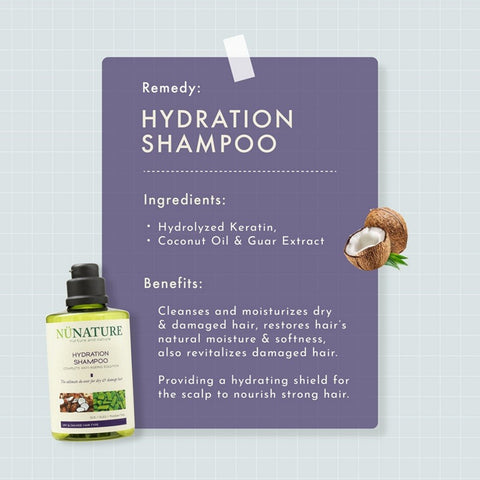 Nunature Hair Shampoo 580mL (Hydration)