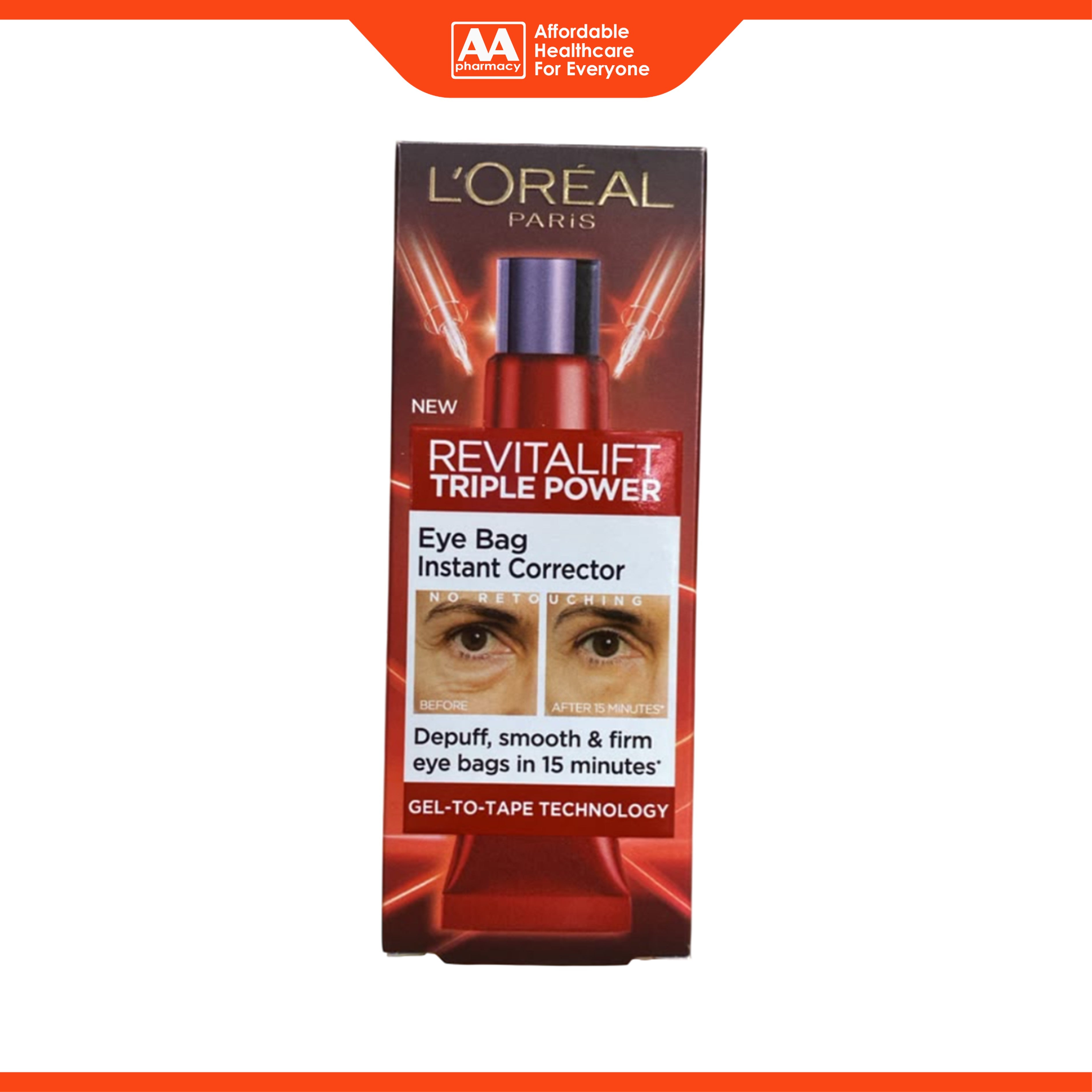 L'Oréal Paris RevitaLift Triple Power Eye Bag Instant Corrector (15ml)