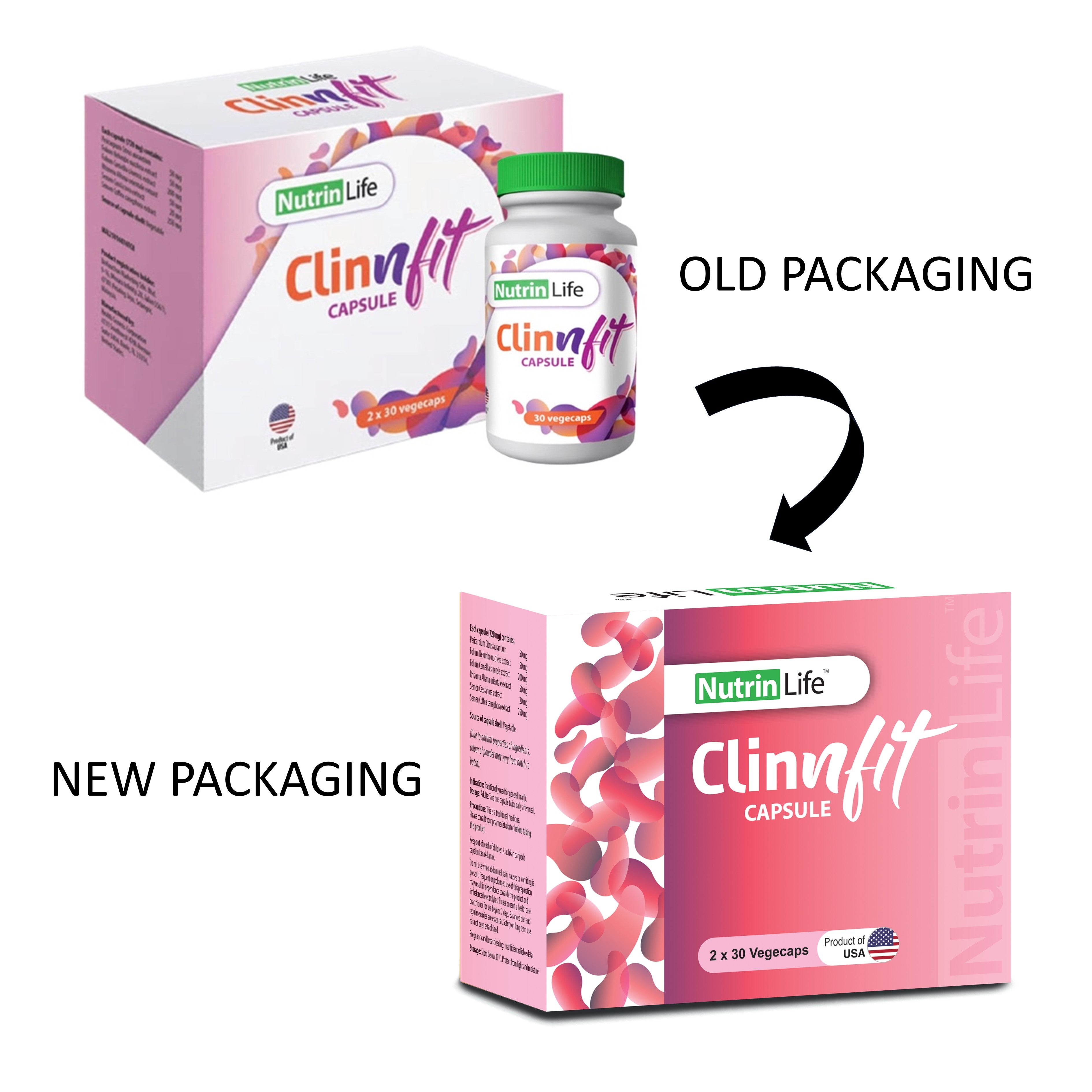 NutrinLife Clinnfit Vegecapsule 2x30’s