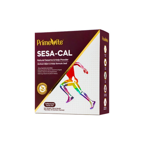 PrimeVite Sesa-Cal (Natural Sesame and Kelp Powder) Sachet 2.5gx30's (Unflavoured)