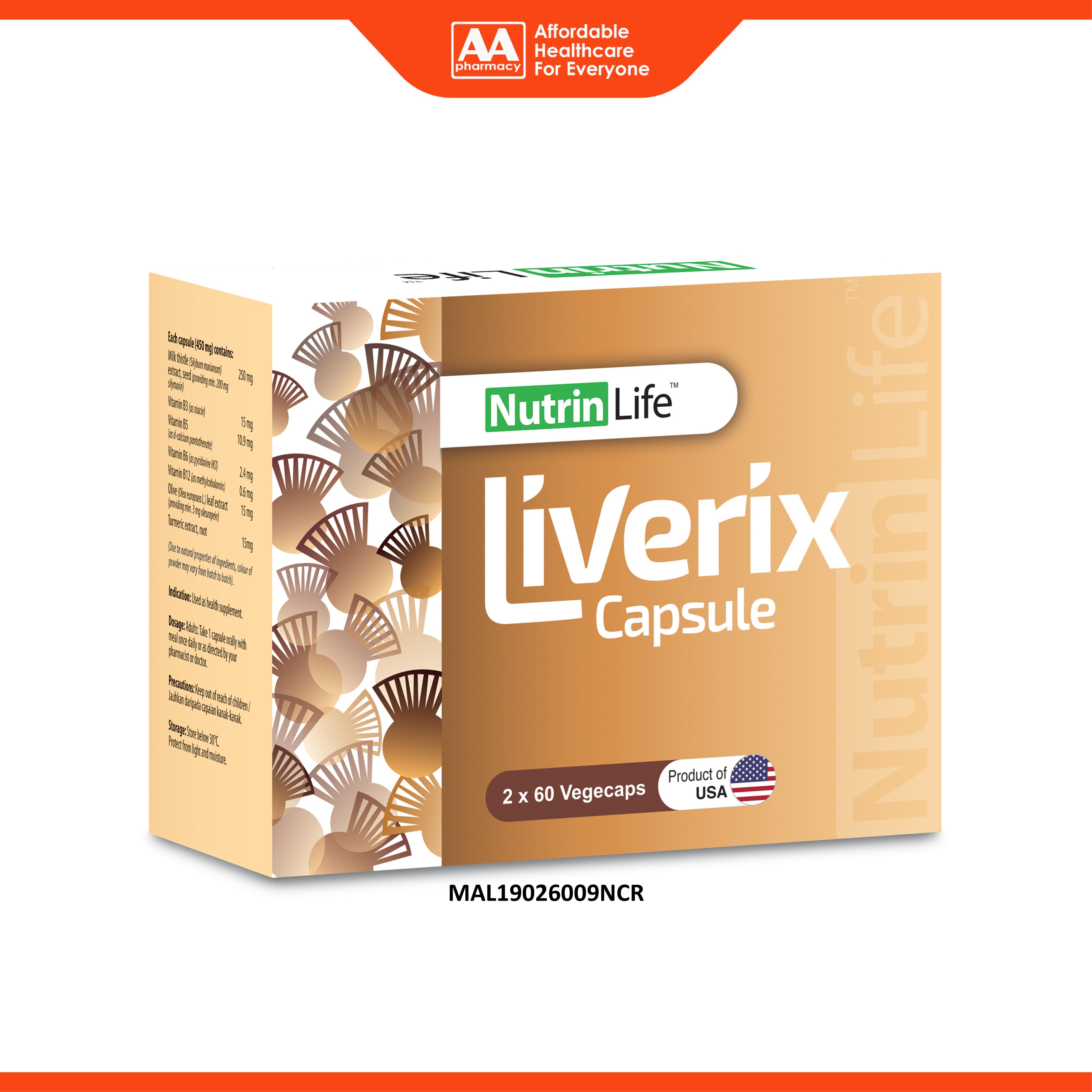 NutrinLife Liverix Vegecapsule 3x60's