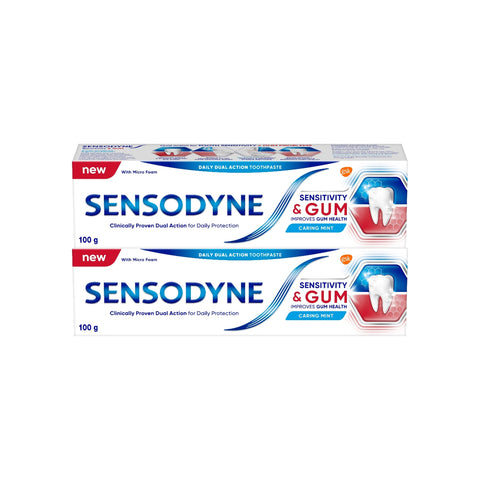 Sensodyne Toothpaste (Sensitivity and Gum, Caring Mint Flavour) 100gx2's [Twinpack]