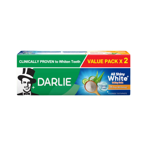 Darlie Toothpaste (All Shiny White, Baking Soda) 140gx2's [Twinpack]