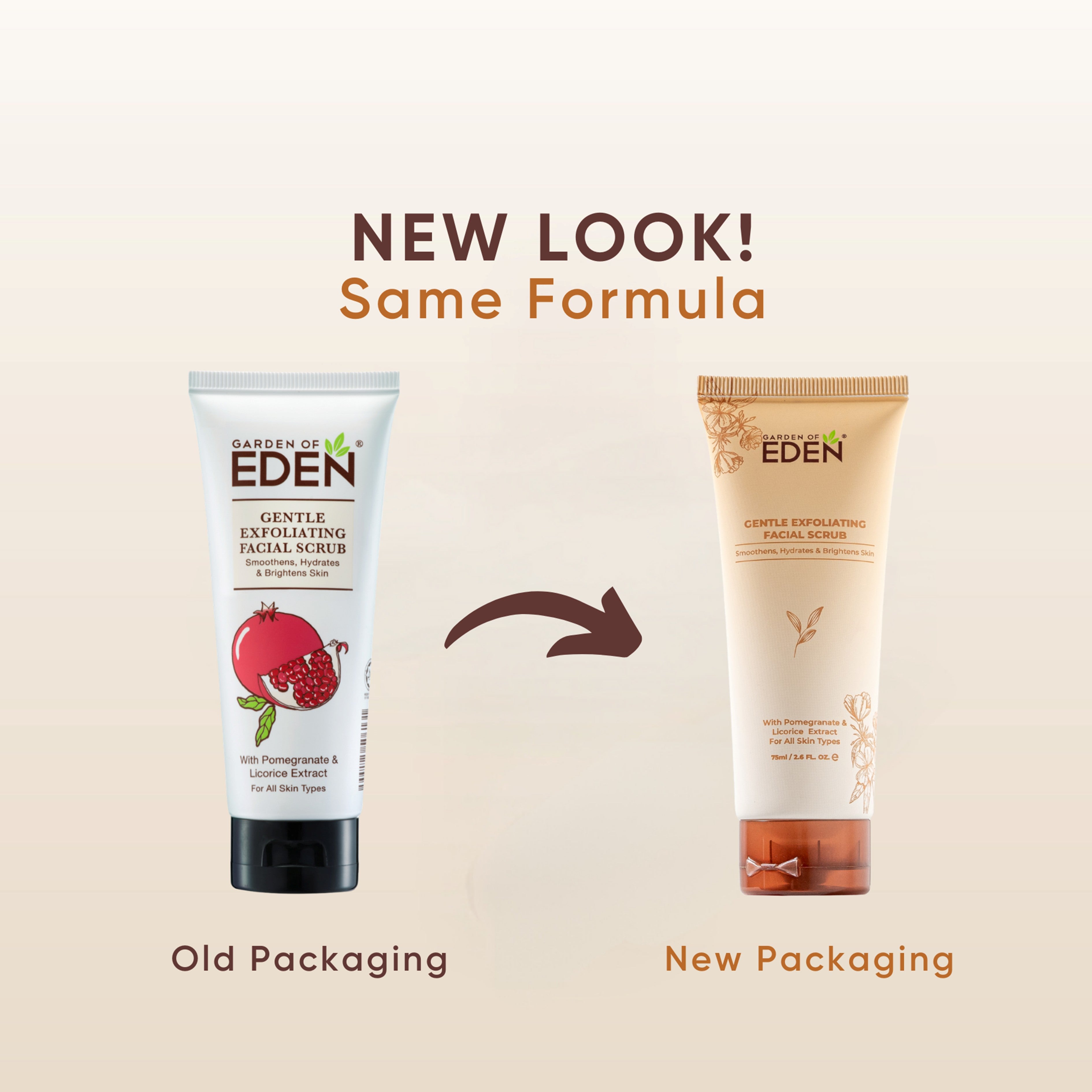 Garden Of Eden Gentle Exfoliating Facial Scrub 75mL