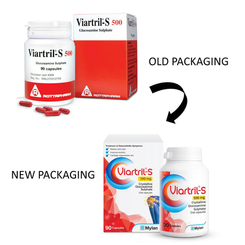 Viartril-S 500mg (Crystalline Glucosamine Sulphate) Capsule 90's