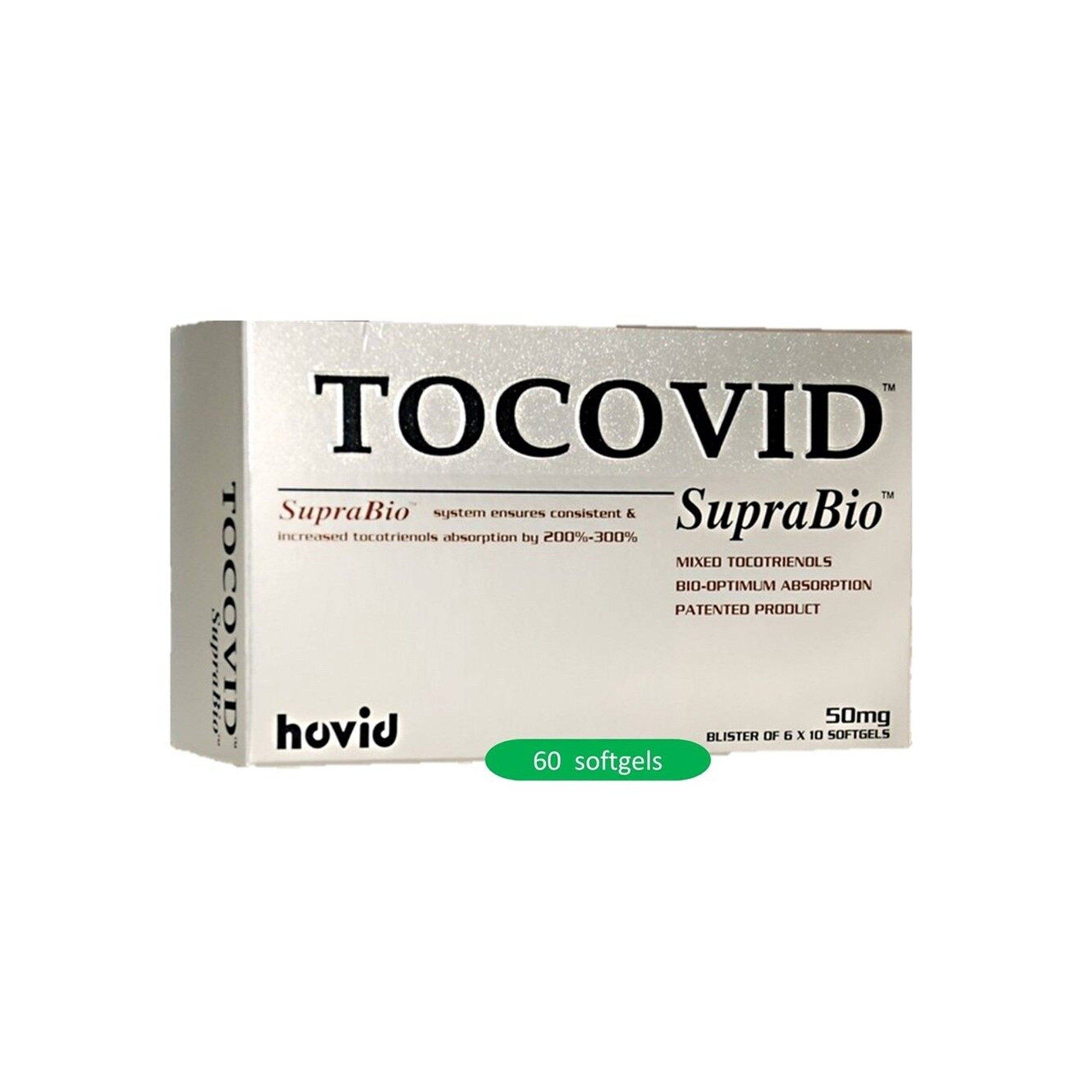 Tocovid SupraBio Mixed Tocotrienols 50mg Softgel 6x10's