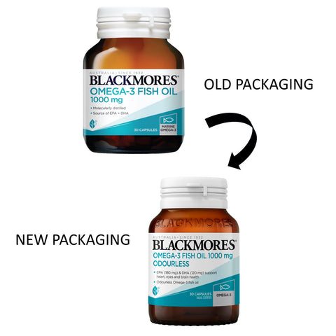 Blackmores Omega-3 Fish Oil 1000mg Odourless Capsule 30's