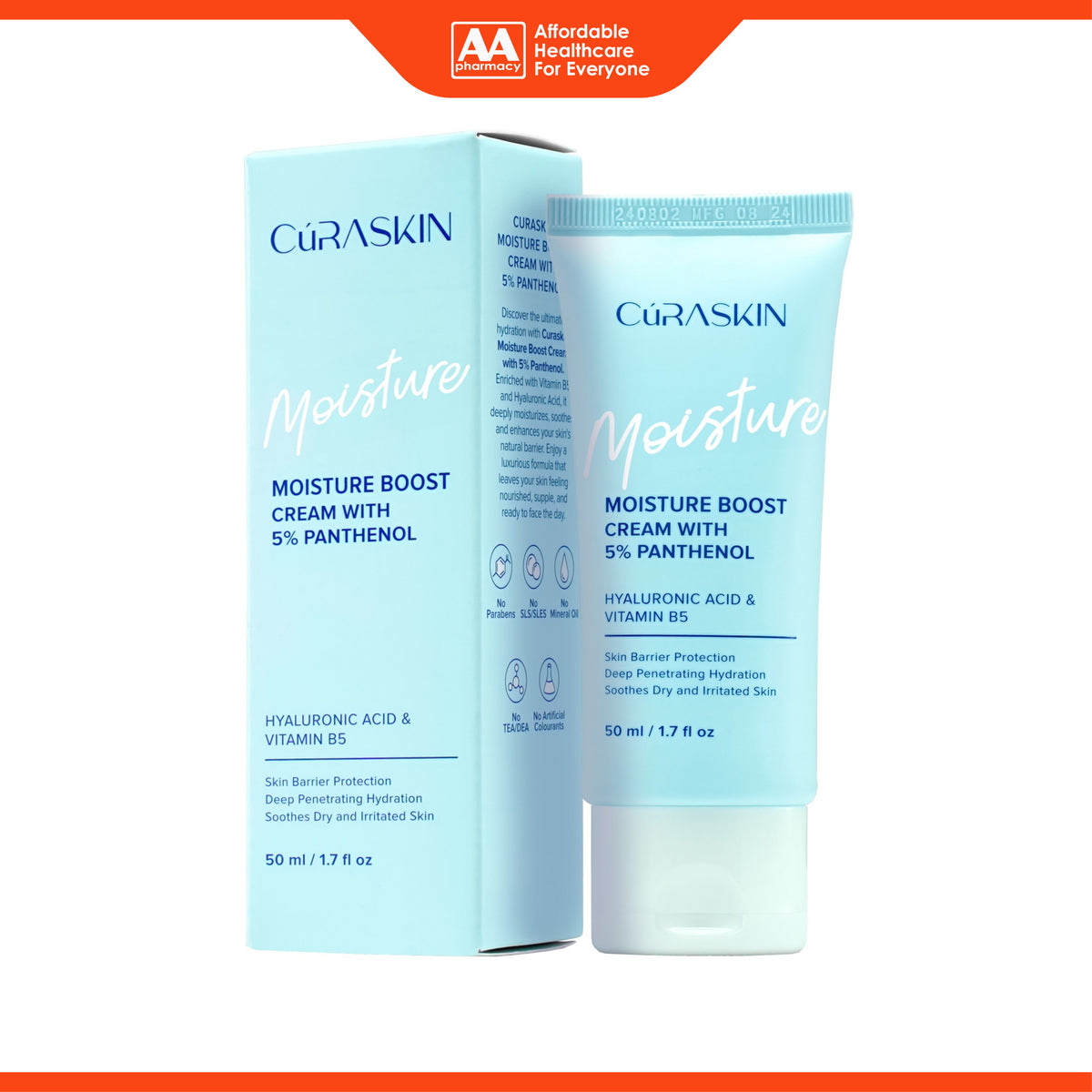 Polycutan Curaskin Moisture Boost Cream With 5% Panthenol 50mL – AA Pharmacy