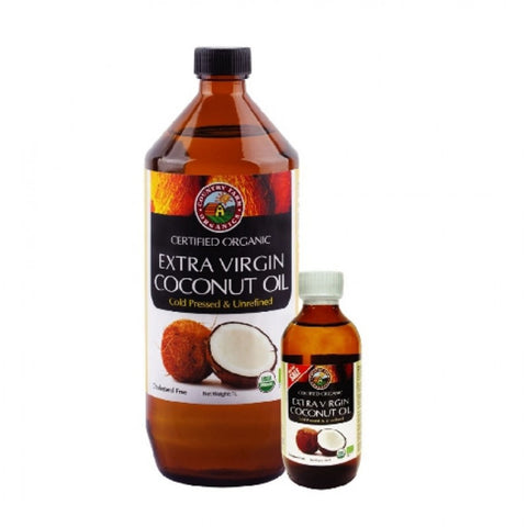 Country Farm Certified Organic Extra Virgin Coconut Oil 1L+100mL (Cold Pressed and Unrefined)