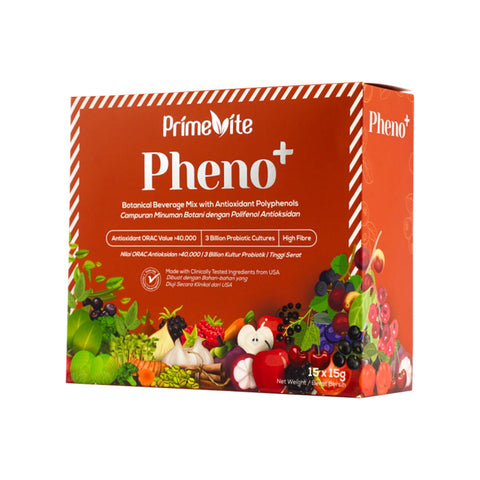 PrimeVite Pheno+ Botanical Beverage Mix with Antioxidant Polyphenols Sachet 15gx15's