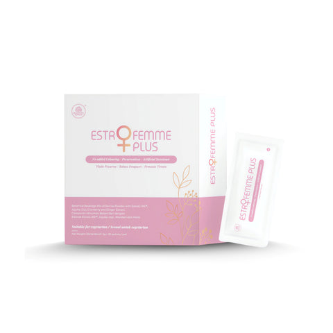 Estrofemme Plus Sachet 5gx20's (Botanical Beverage Mix of Berries Powder with EstroG-100, Jujube, Goji, Cranberry and Ginger Extract)