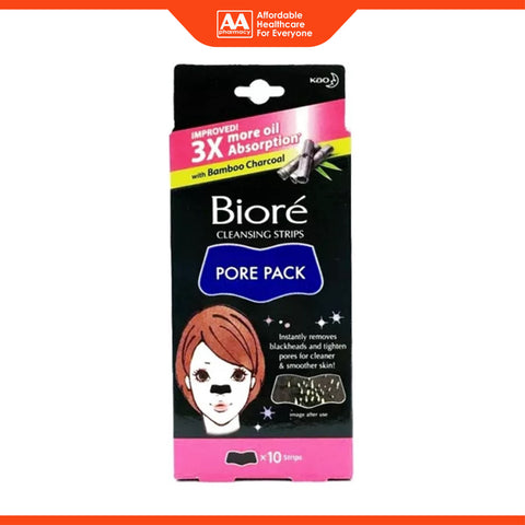 Bioré Cleansing Strips Pore Pack with Bamboo Charcoal 10's