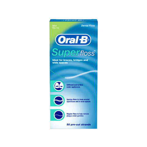 Oral-B Superfloss Pre-Cut Strand 50's