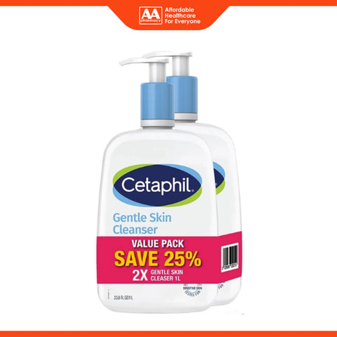 Cetaphil Gentle Skin Cleanser 1Lx2's [Twinpack]