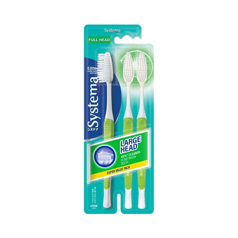 Systema Toothbrush (Full Head, Large Head Size, Soft) 3's