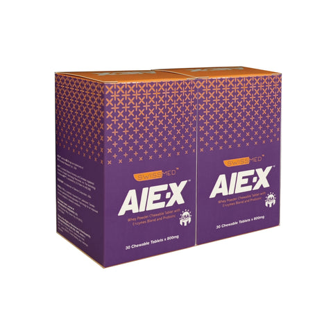Swissmed AIE-X (Whey Powder Chewable Tablet with Enzymes Blend and Probiotic) Chewable Tablet 2x30's