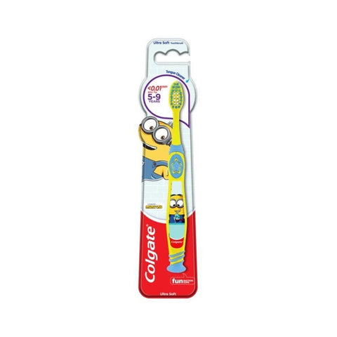 Colgate Minions (Ultra Soft, Tongue Cleaner) Toothbrush 1's (For Children 5-9 Years)