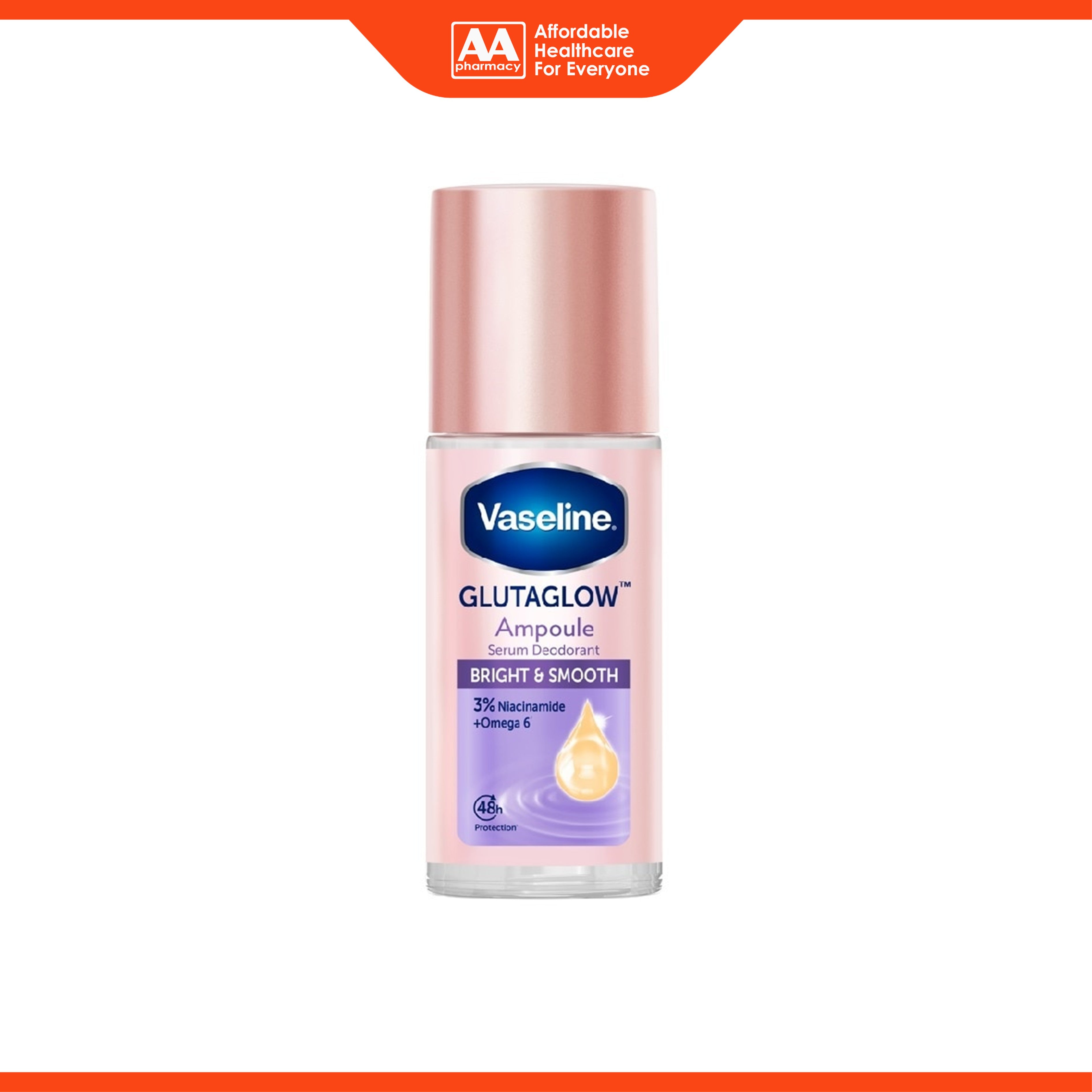 Vaseline GlutaGlow Ampoule Serum Deodorant - Bright and Smooth (45ml)