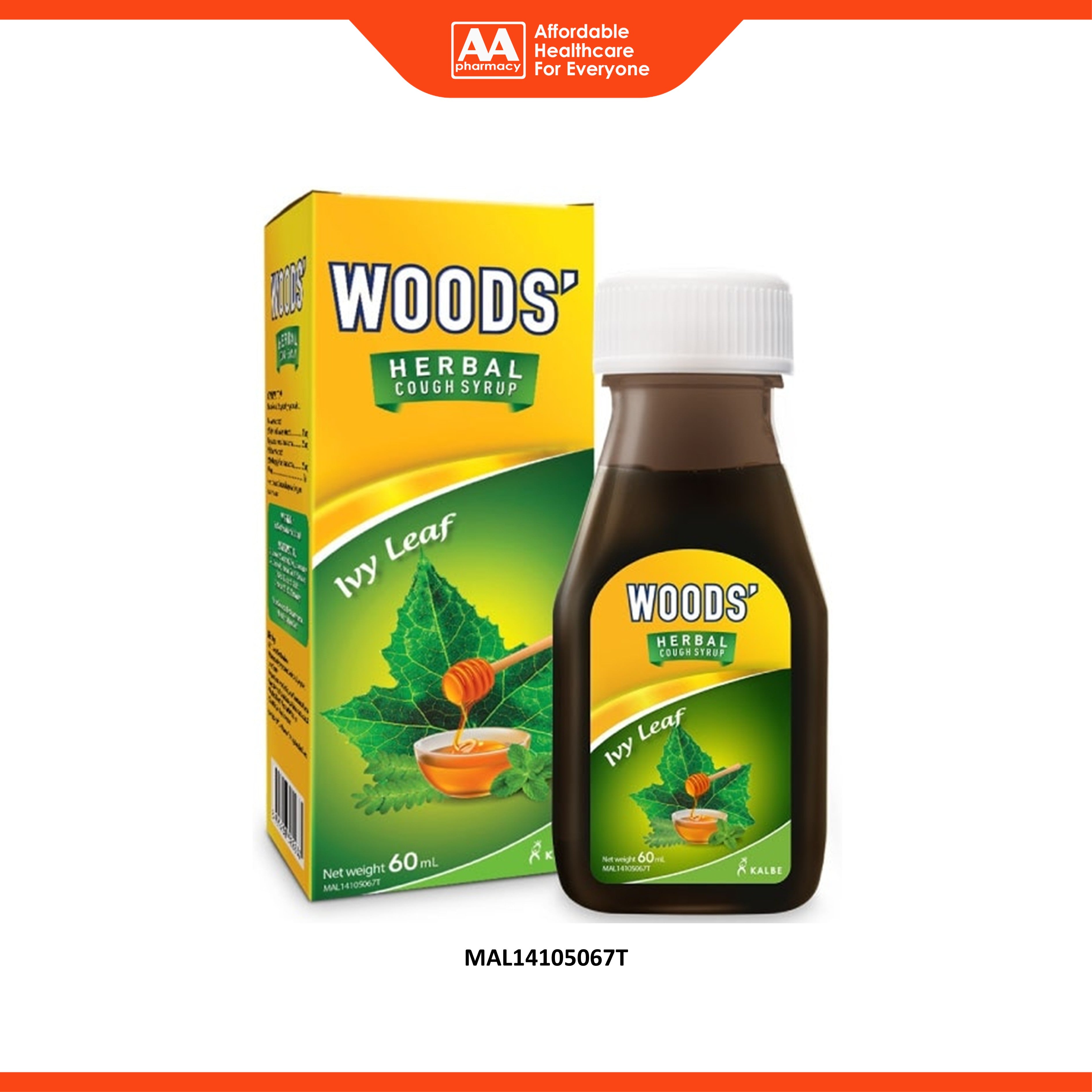 Woods' Ivy Leaf Herbal Cough Syrup 60mL