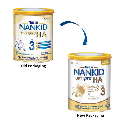 Nestlé NANKID OptiPro HA Milk Powder Step 3 800g (For Children 1 Year and Above)
