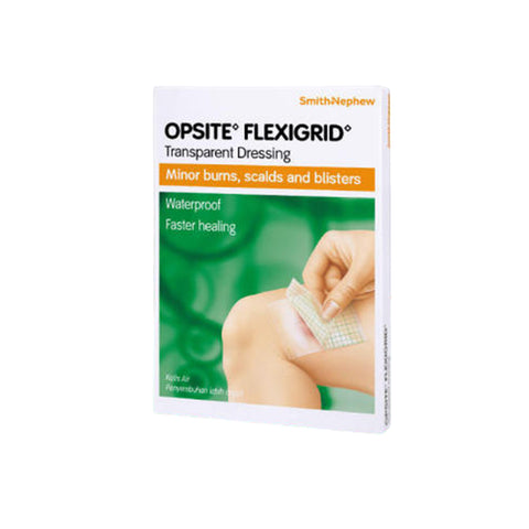 Smith and Nephew Opsite Flexigrid Transparent Dressing 6cmx7cm 5's