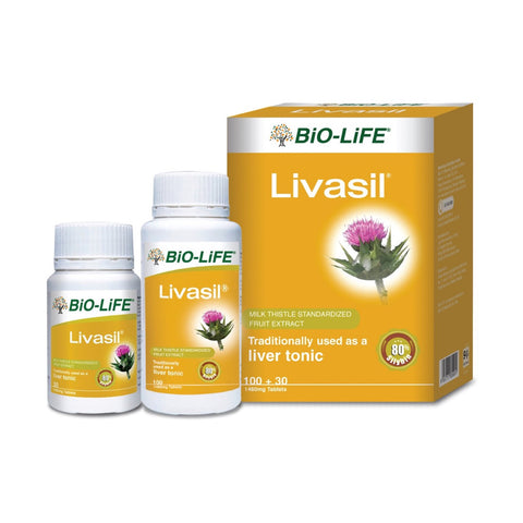 Bio-Life Livasil (Milk Thistle) Tablet 100's+30's