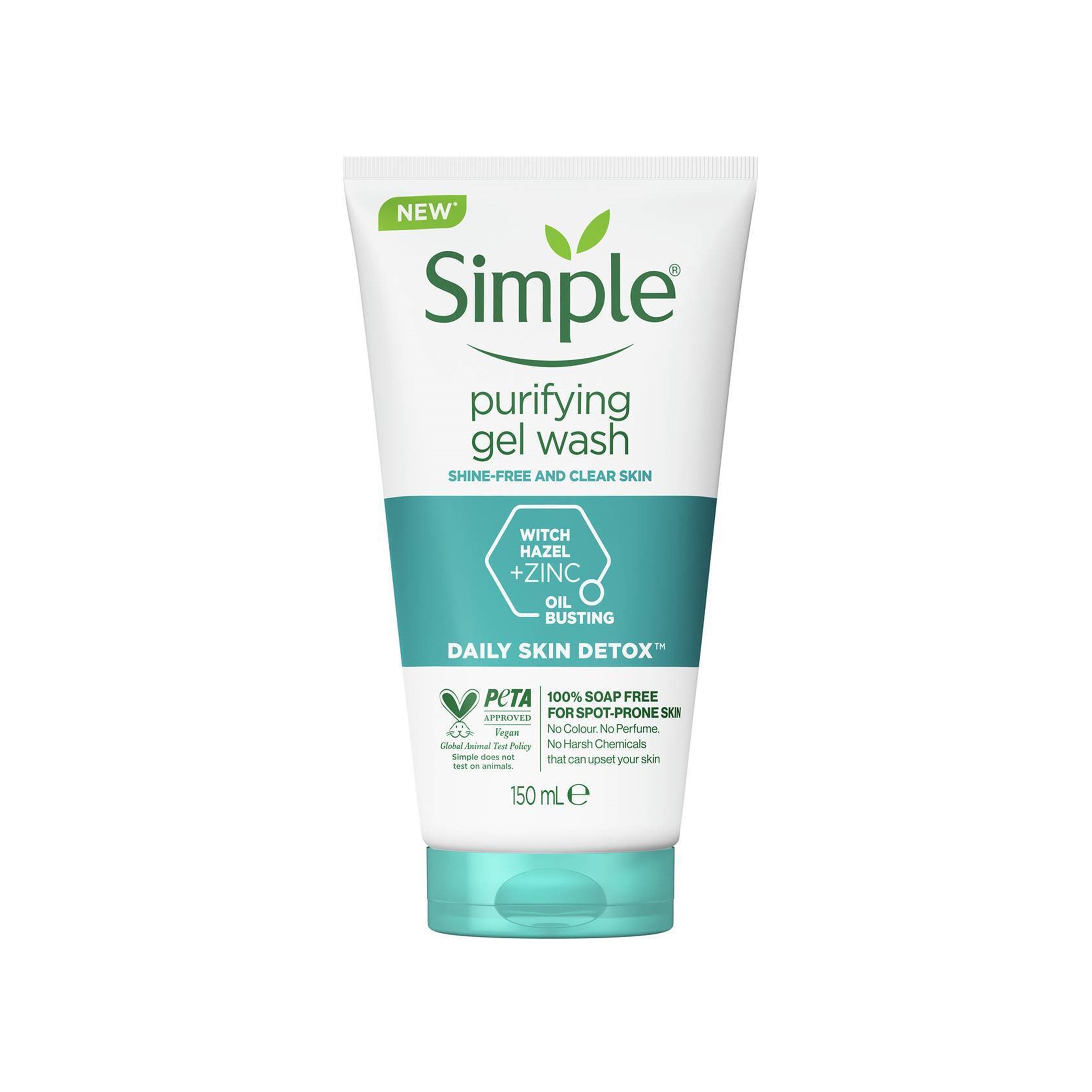 Simple Daily Skin Detox Purifying Facial Gel Wash 150mL