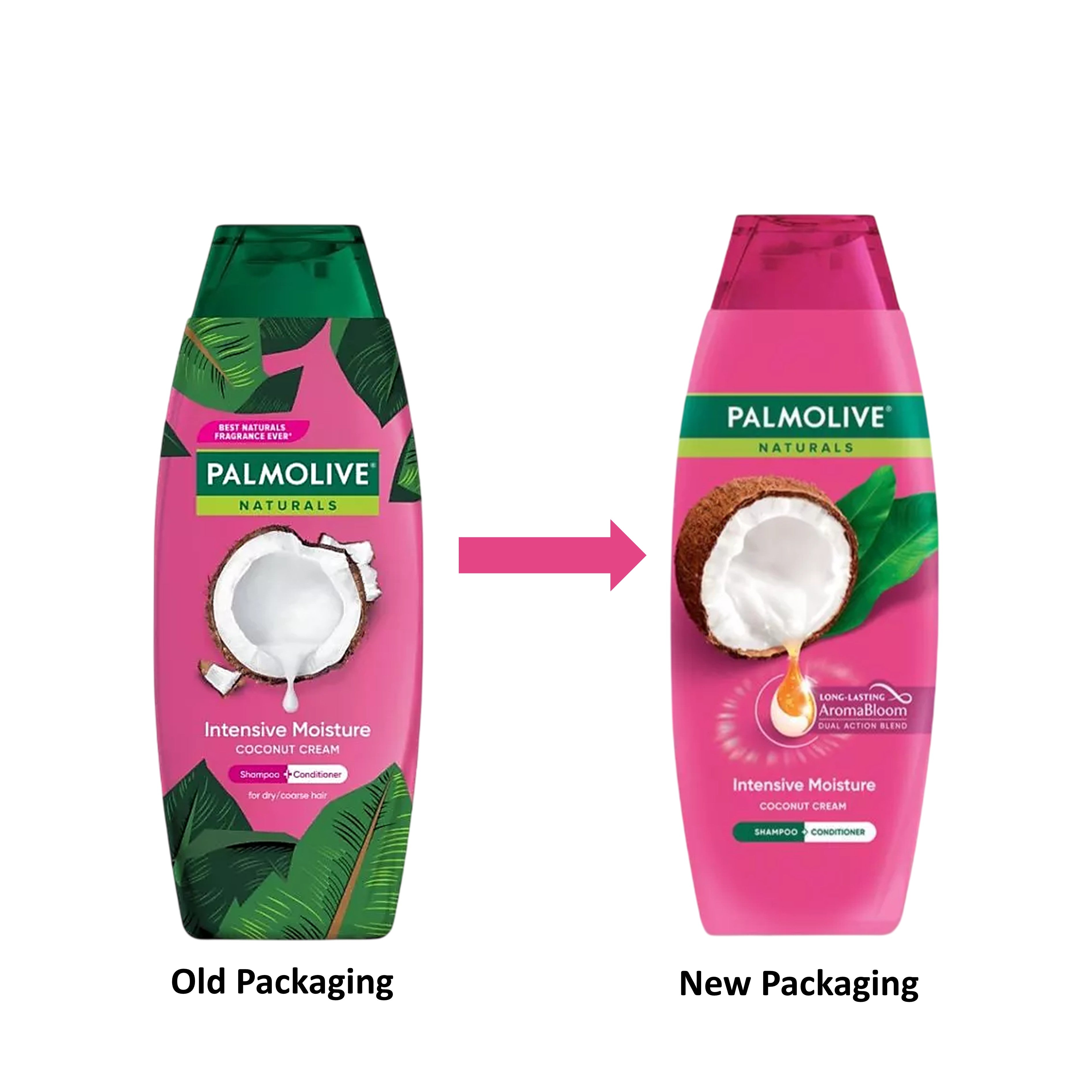 Palmolive Naturals Intense Moisture Coconut Cream Shampoo + Conditioner 350mL (For Dry & Coarse Hair)
