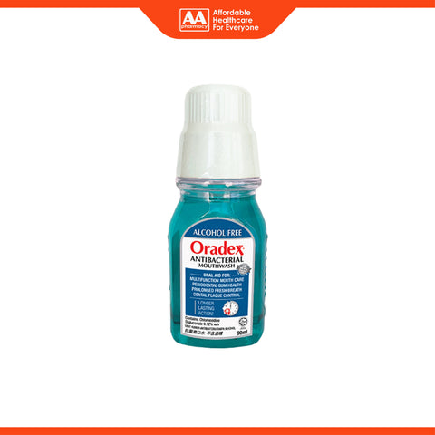 Oradex Antibacterial Mouthwash (Alcohol Free) 90mL