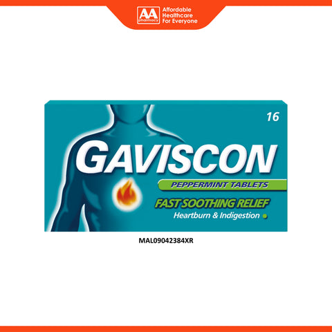 Gaviscon Chewable Tablet 16's (Peppermint Flavour)