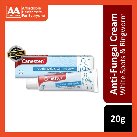 Canesten Cream (Clotrimazole 1% w/w) 20g